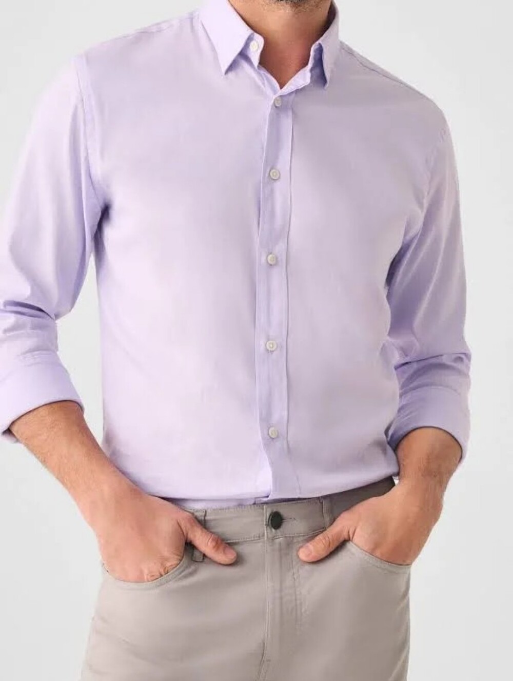 FAHERTY The Movement Shirt in Spring Lavender Sz XL NWT